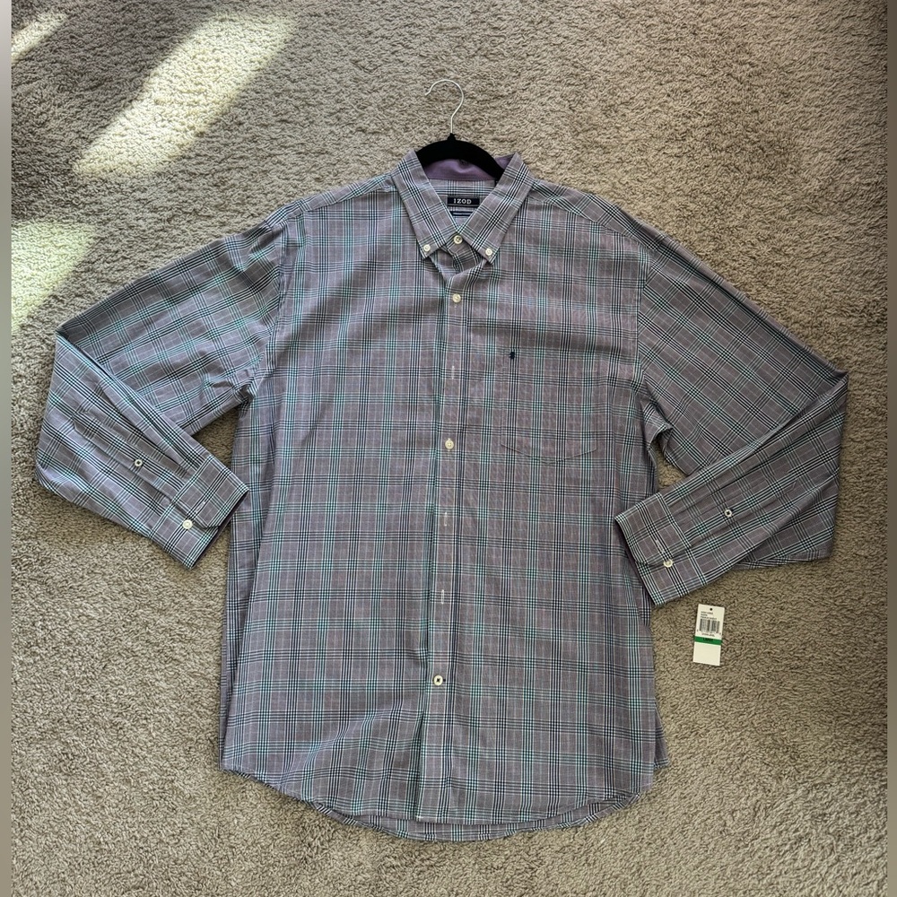 Men's Izod Plaid Button-Down Shirt